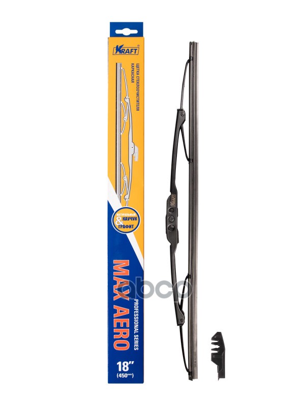 Щетка Стеклоочистителя 450 Мм Каркасная 1 Шт Kraft Max Aero Kt 830038 Kraft арт. KT 830038