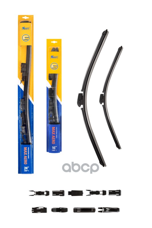 Щетка Стеклоочистителя 600/400 Мм Бескаркасная Комплект 2 Шт Kraft Max Aero Kt830854 Kraft арт. KT830854