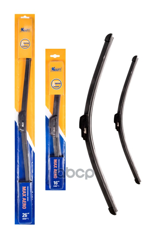 Щетка Стеклоочистителя 650/400 Мм Бескаркасная Комплект 2 Шт Kraft Max Aero Kt830859 Kraft арт. KT830859