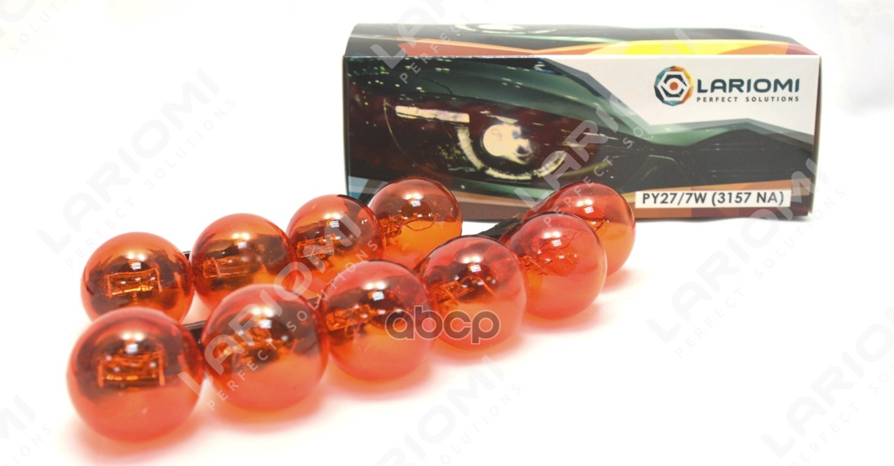 Лампа Накаливания Py27/7W 12V 27/7W W2.5x16q  (Желтая) LARIOMI арт. LB21007CP