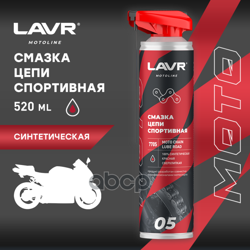 Смазка цепи Спортивная  520 мл LAVR арт. ln7705