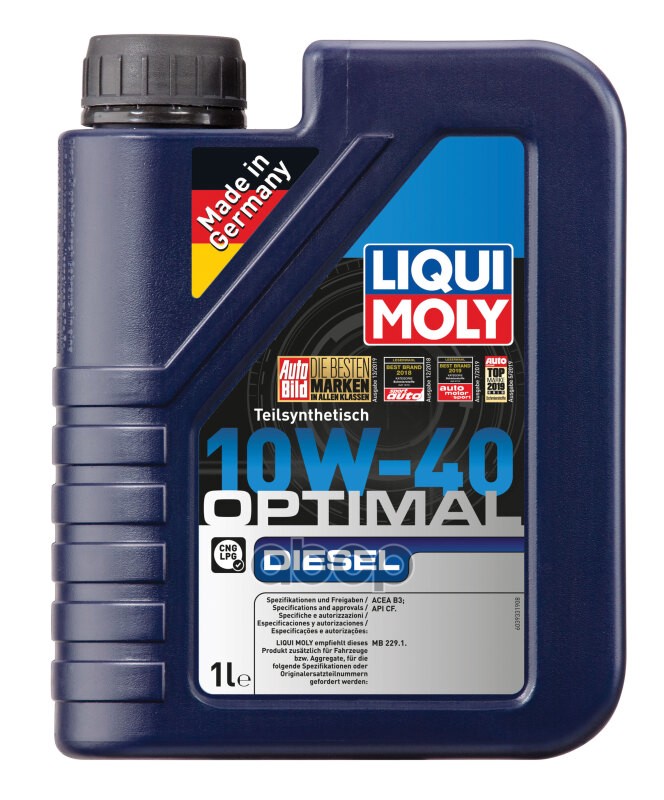 LIQUI MOLY Масло Моторное Полусинт Optimal Diesel 10W-40 Cf B3 (1Л) 3933