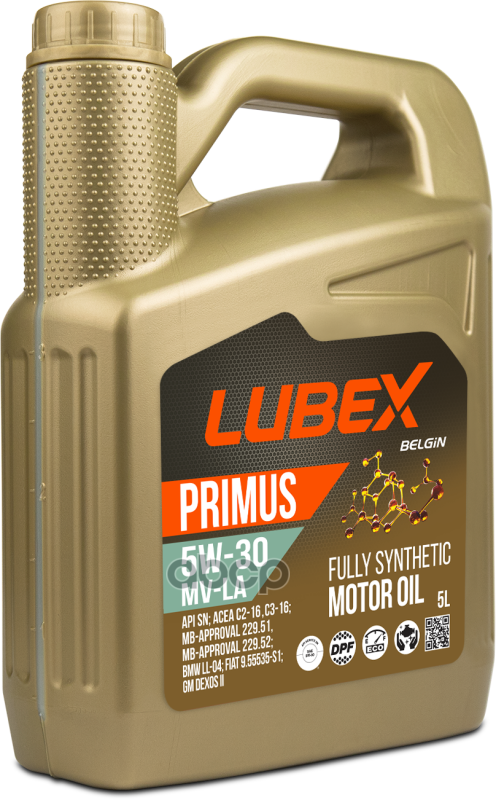 LUBEX Масло моторное PRIMUS MV-LA 5W-30  5l