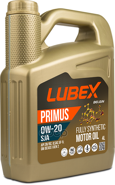 LUBEX Масло Моторное Primus Sja 0W-20  4L