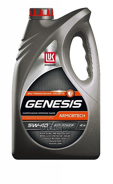 LUKOIL Замена На 3148675 Масло Мот Синт Genesis Armortech 5W-40 4Л 1539424