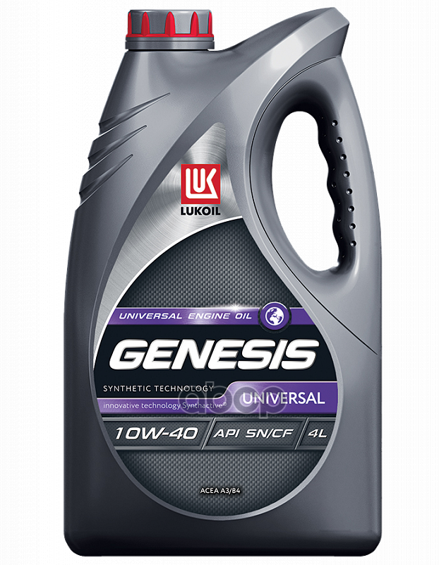LUKOIL Масло моторное полусинтетическое Genesis Universal 10W40 SN/CF, A3/B4 4л