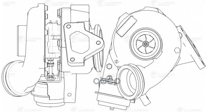 Турбокомпрессор Для А/М Mercedes-Benz Sprinter (00-) [Om 611] (Тип Gt1852v ) LUZAR арт. LAT1546