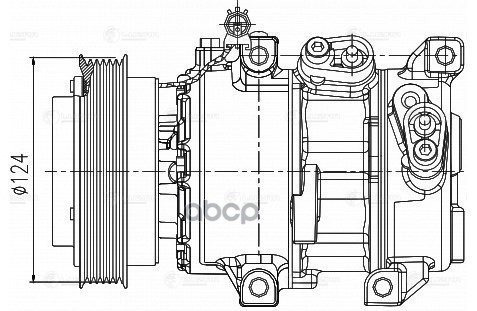 Компрессор кондиц. для а/м KIA Cerato II (09-) 1.6i (LCAC 0819) LUZAR арт. LCAC0819