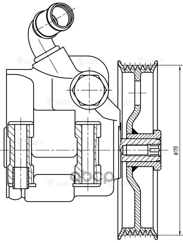 Насос ГУР для а/м Ford Focus I (98-) 1.8/2.0i (LPS 1018) LUZAR арт. lps-1018