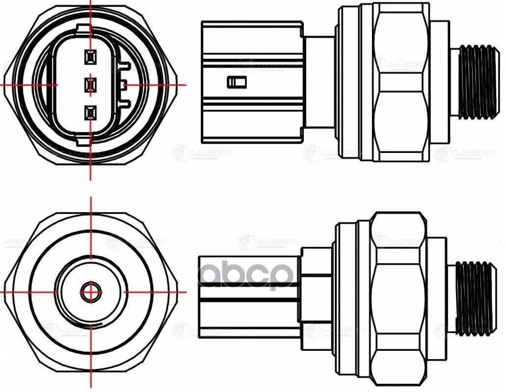 Датчик давления хладагента для а/м Honda Civic (06-)/CR-V (06-) (LRPS 2301) LUZAR арт. LRPS2301