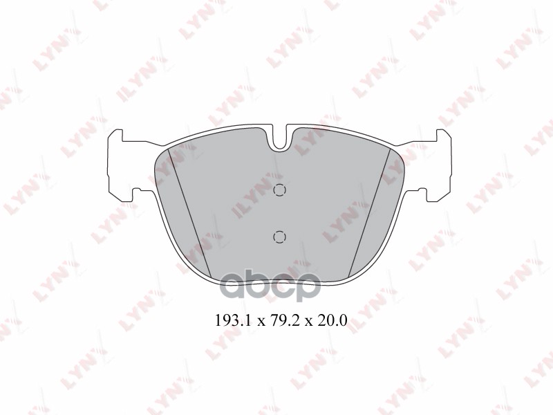 Колодки тормозные передние BMW X5(E70) 3.0D-4.8 07> / X6(E71/E72) 3.0D-4.4T 08> LYNXauto арт. bd-1418