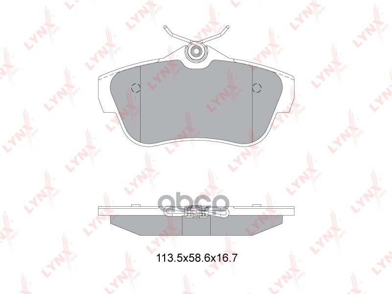 Колодки тормозные задние CITROEN Jumpy 1.6D-2.0 07>  FIAT Scudo 1.6D-2.0 07>  PEUGEOT Expert 1.6D-2. LYNXauto арт. bd-2228