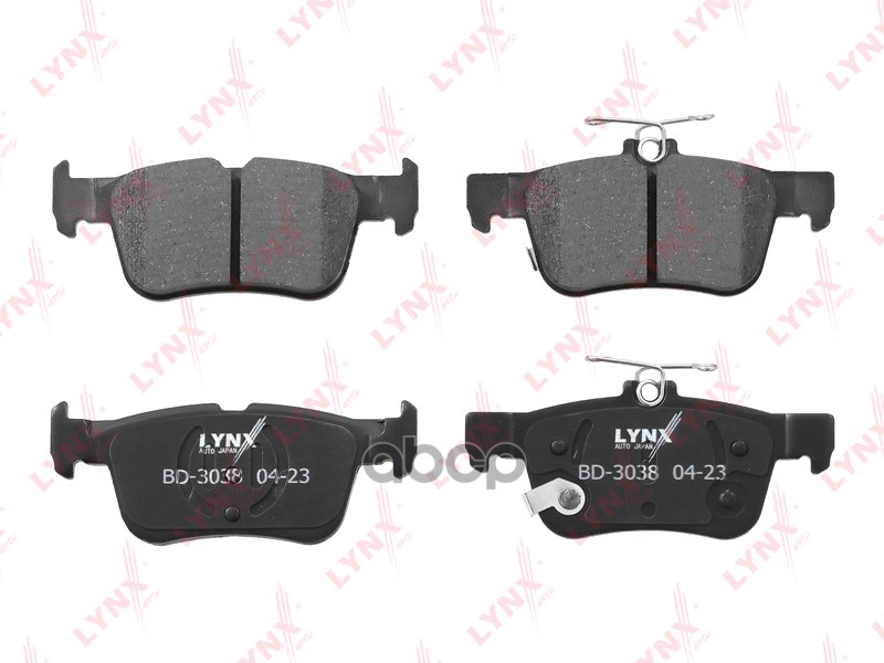 Колодки тормозные задние FORD Galaxy III 1.5-2.0d 15> / Mondeo V 1.0-2.0d 15> / S-Max 1.5-2.0d 15> LYNXauto арт. bd-3038