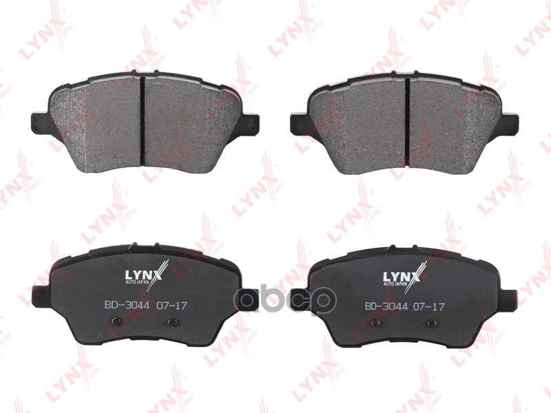 Колодки тормозные передние FORD B-Max 1.0-1.6 12> / Fiesta VI 1.0-1.6 09> / Transit/Tourneo Courier LYNXauto арт. bd-3044