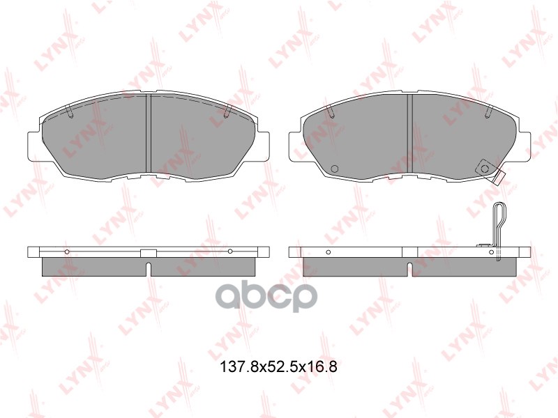 Колодки тормозные передние HONDA Accord >94/Civic 1.6-1.7 01-05/CR-V 2.0 >02 LYNXauto арт. bd-3410