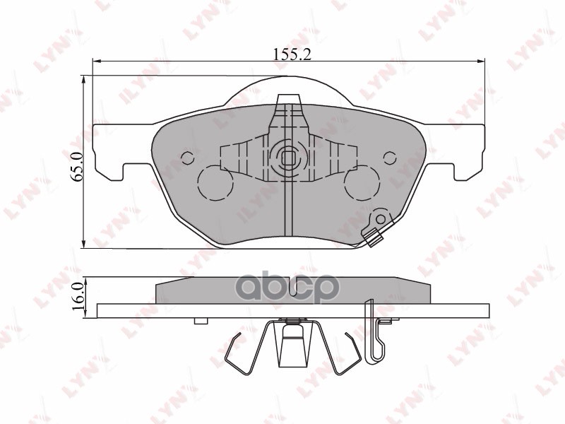 Колодки тормозные LYNXauto BD-3413 LYNXauto арт. BD-3413