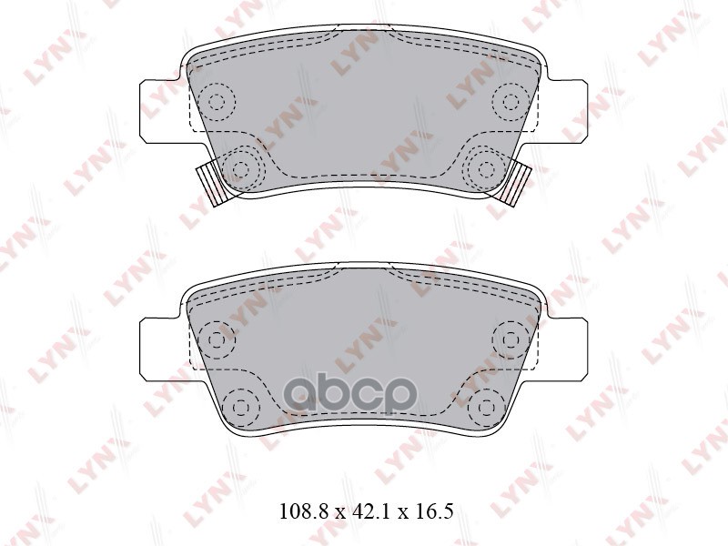 Колодки тормозные задние подходит для HONDA CR-V 2.0-2.4 07 BD-3430 LYNXauto арт. BD-3430