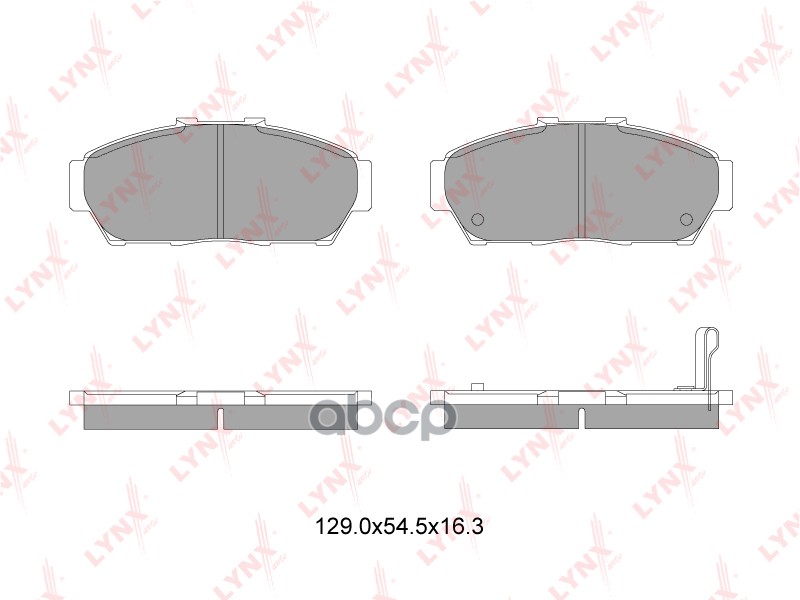 Колодки тормозные передние подходит для HONDA Integra 1.6 93 / 1.8 93-01 BD-3433 LYNXauto арт. BD-3433