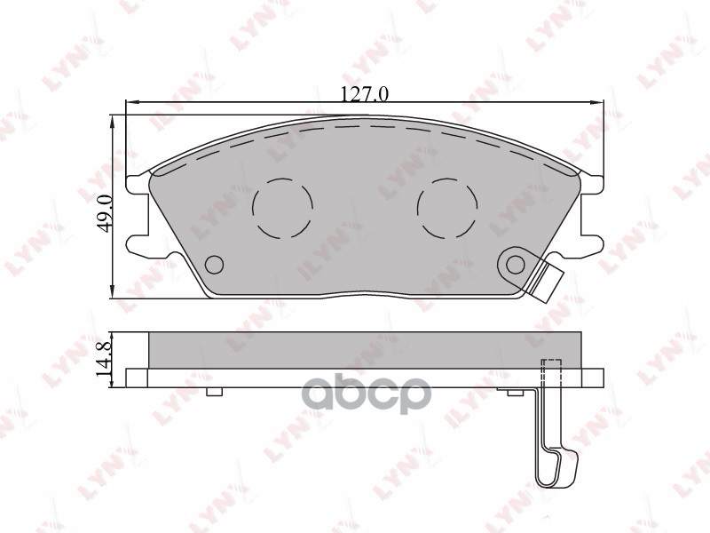 Колодки тормозные передние подходит для HYUNDAI Accent 05/Lantra 95/Pony 95/Getz 02 BD-3601 LYNXauto арт. BD-3601
