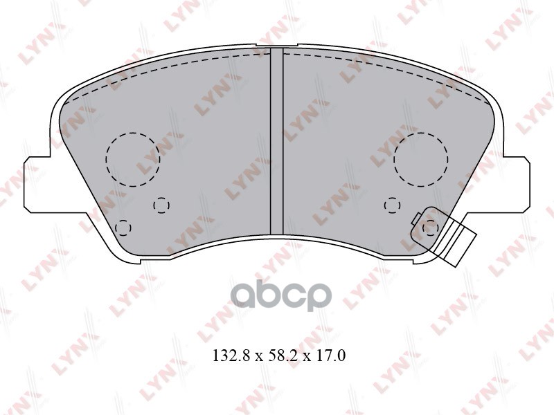 Колодки тормозные передние подходит для HYUNDAI Solaris 1.4-1.6 10, KIA Rio 1.4-1.6 11 BD-3619 LYNXauto арт. BD-3619