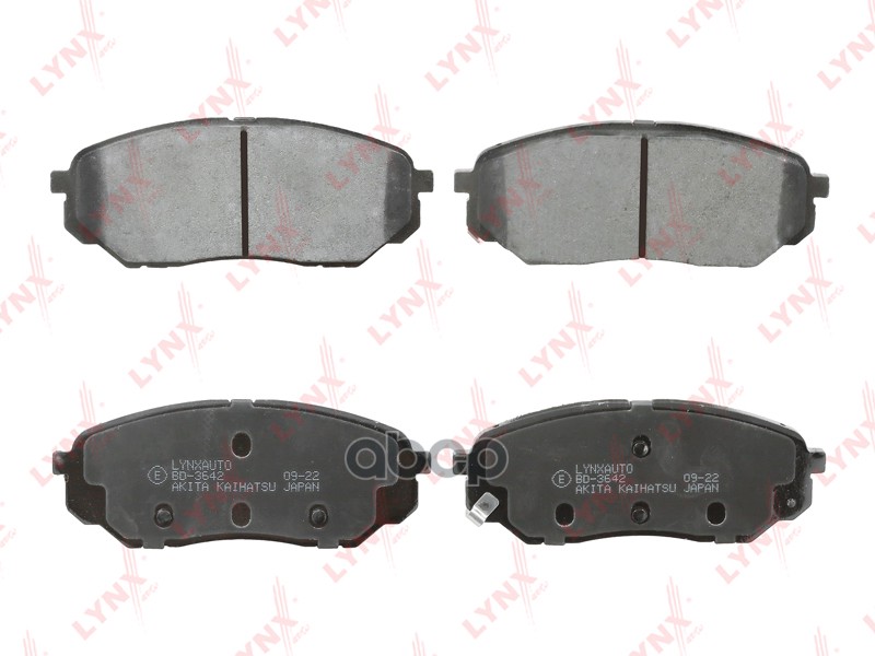 Колодки Тормозные Передние Hyundai Santa Fe Iv™ 2.0D-3.5 18>   Kia Sorento/Sorento Prime Iii(Um) 2.0 LYNXauto арт. bd-3642