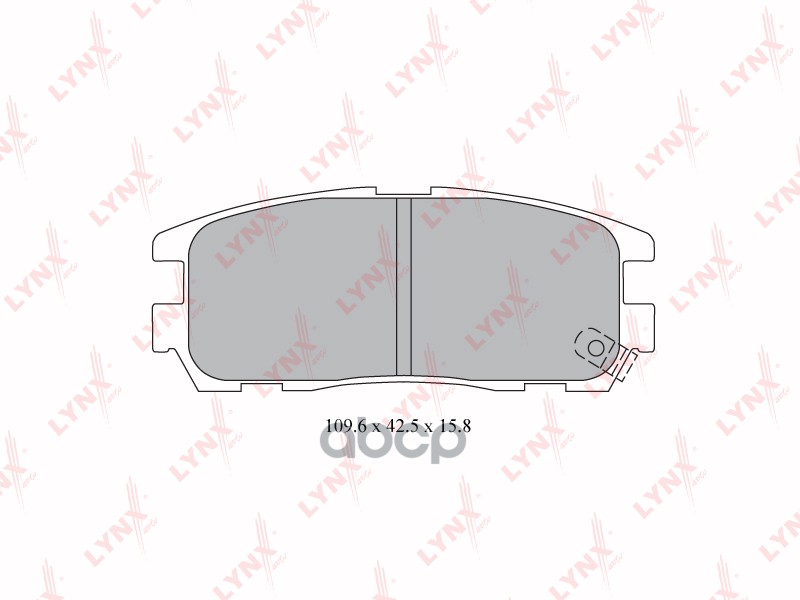 Колодки тормозные задние GREAT WALL Hover 2.4 05>  ISUZU Trooper 3.0-3.5 91-04  OPEL Frontera 2.0-3. LYNXauto арт. bd-3803