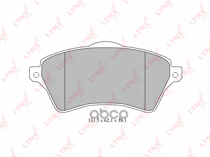 Колодки тормозные передние LAND ROVER Freelander 1.8-2.5 00-06 / Range Rover III 3.0D 02-04 LYNXauto арт. bd-5005