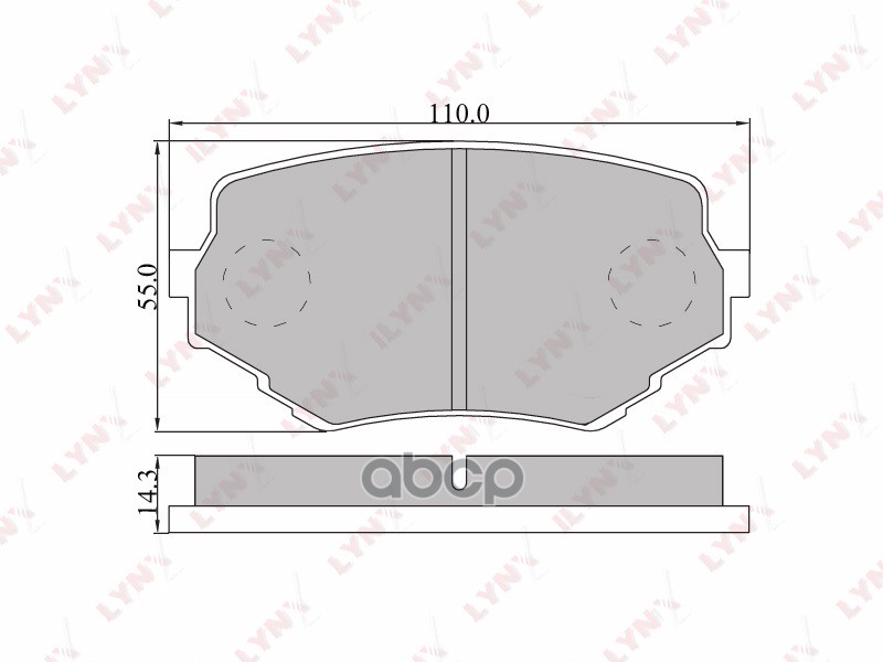 Колодки тормозные передние SUZUKI Grand Vitara 98-05/Vitara >99 LYNXauto арт. bd-5102