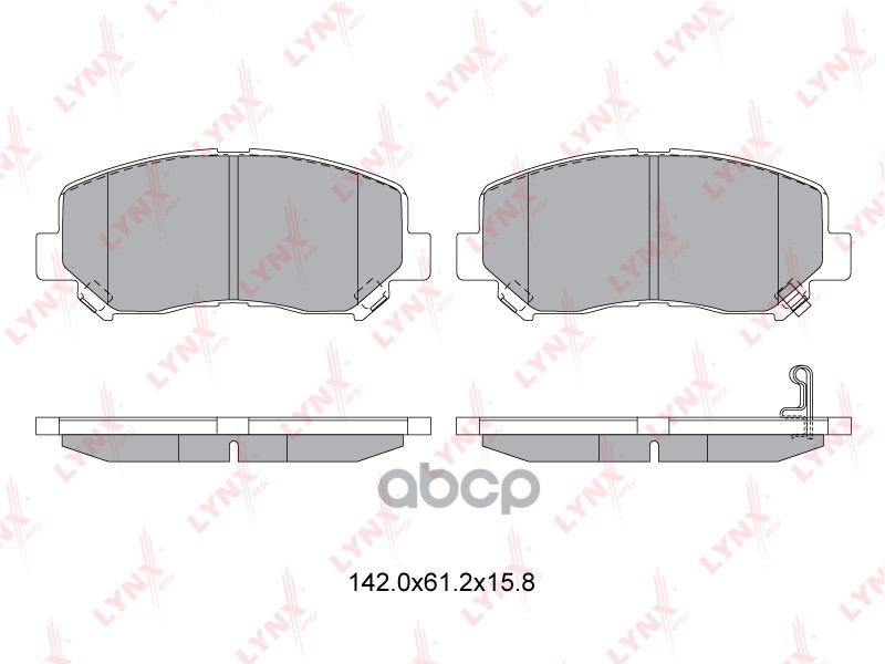 Колодки тормозные передние подходит для MAZDA CX-5 2.0-2.2D 11 BD-5125 LYNXauto арт. BD-5125