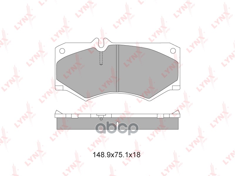 Колодки тормозные передние MERCEDES-BENZ G230-65(W460-W463) 79>  VW LT 2.4D >92 LYNXauto арт. bd-5335