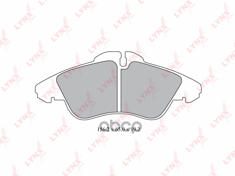 Колодки тормозные передние MERCEDES-BENZ Sprinter 2.2D-2.9D 95-06 / Vito 2.0-2.3D 96-03  VW LT 2.3-2 LYNXauto арт. bd-5337