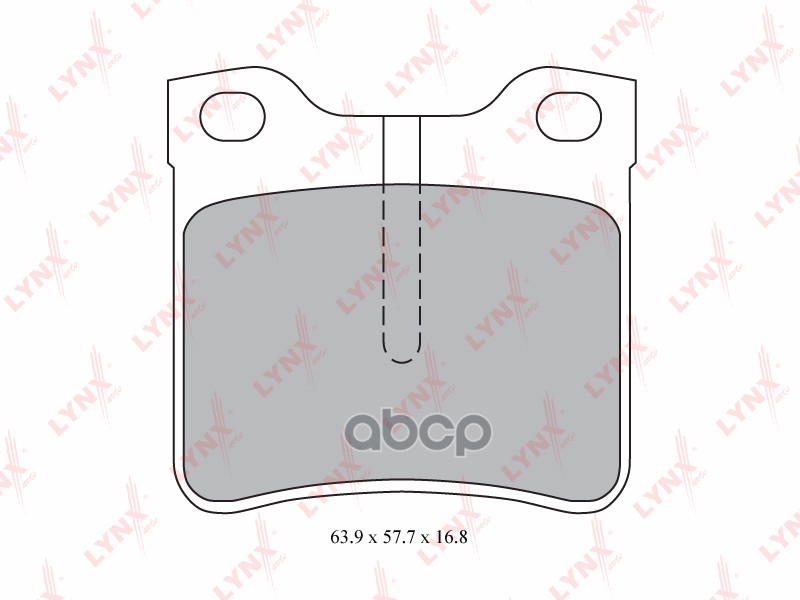 Колодки тормозные задние MERCEDES-BENZ Vito(W638) 2.0-2.3 96-03 LYNXauto арт. bd-5346