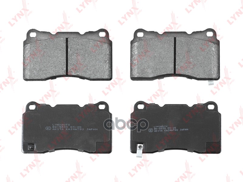 Колодки тормозные передние MITSUBISHI Lancer Evo 98-15  OPEL Astra J 12> / Insignia A 08>  SAAB 9-5 LYNXauto арт. bd-5530