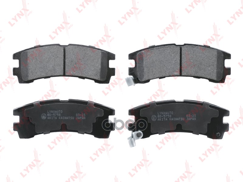 Дисковые Тормозные Колодки | Зад Прав/Лев | LYNXauto арт. BD5758