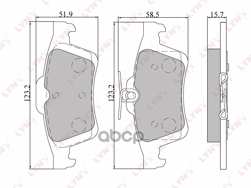 Колодки тормозные задние подходит для CITROEN C5 08, FORD Focus II 05/Focus C-Max 03, MAZDA 3/5 05, VOLVO C30/S40 04 BD-5901 ...