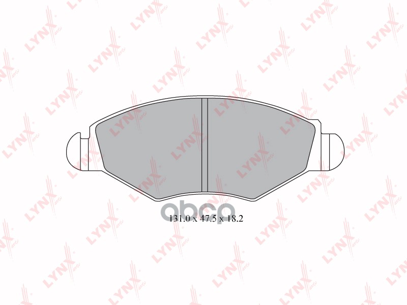 Колодки тормозные передние подходит для PEUGEOT 206 1.1-1.9D 98 / 306 1.4-1.6 94-01 BD-6106 LYNXauto арт. BD-6106