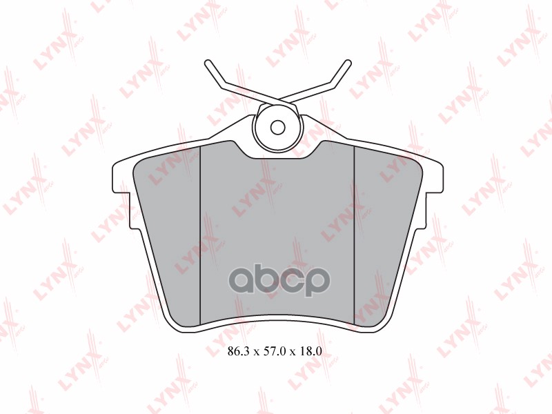 Колодки тормозные задние PEUGEOT 407 04>  CITROEN C5 (TRW) 08> LYNXauto арт. bd-6111