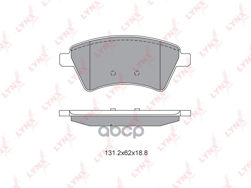 Колодки тормозные передние MERCEDES-BENZ Citan 1.5D 12>  RENAULT Kangoo 1.5D-1.6 08> LYNXauto арт. bd-6318
