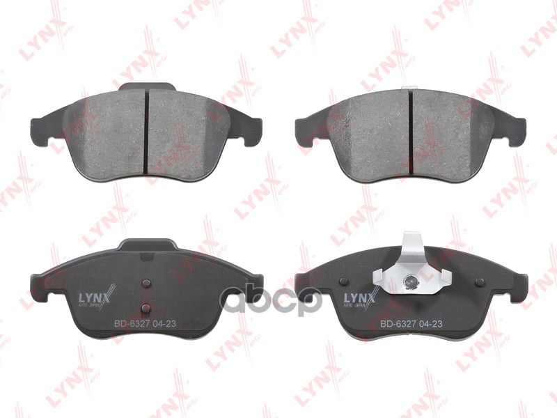 Колодки тормозные передние RENAULT Clio IV 12> / Laguna III 07> / Megane/Scenic III 08> LYNXauto арт. bd-6327