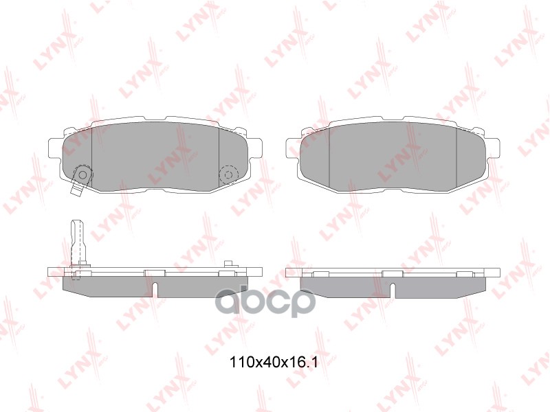 Колодки тормозные задние подходит для SUBARU Tribeca 3.0-3.6 05 / BRZ 2.0 12 BD-7114 LYNXauto арт. BD-7114