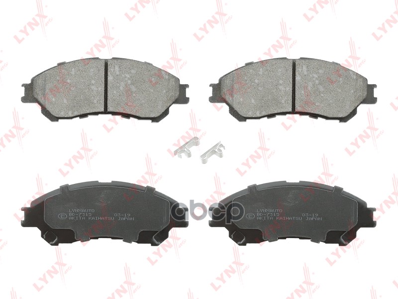 Колодки тормозные передние SUZUKI SX4 13> / Vitara II 15> LYNXauto арт. bd-7315