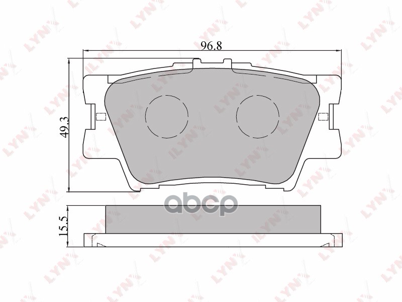 Колодки тормозные задние подходит для TOYOTA Camry(V40) 06/Rav 4 06 BD-7532 LYNXauto арт. BD-7532