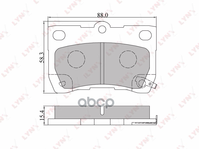 Колодки тормозные задние LEXUS GS300/430/450H/460 05> / IS250 05>  TOYOTA Crown 2.5-4.3 03> / Mark X LYNXauto арт. bd-7544