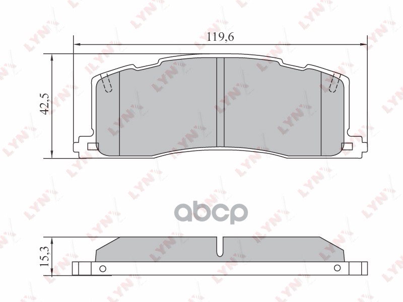 Колодки Тормозные Дисковые | Зад Прав/Лев | LYNXauto арт. BD7578
