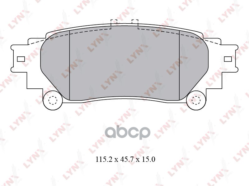 Колодки тормозные задние LEXUS RX270-450h 08>  TOYOTA Prius(ZVW4_) 1.8h 12> LYNXauto арт. bd-7597