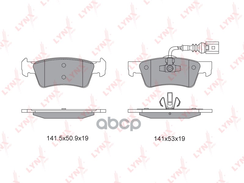 Колодки тормозные задние подходит для VW Touareg 2.5D-6.0 03-10 BD-8039 LYNXauto арт. BD-8039