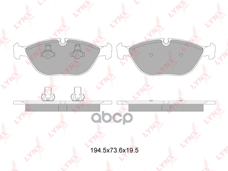 Колодки тормозные передние AUDI A8 2.5D-6.0 96-02  BMW 7(E38) 4.0D-5.0 94-01  MERCEDES-BENZ C43(W202 LYNXauto арт. bd-8040
