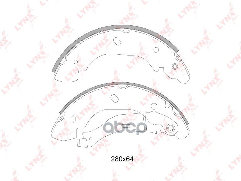 Колодки тормозные задние FORD Transit 2.0D-2.4D 00-06 LYNXauto арт. bs-3006