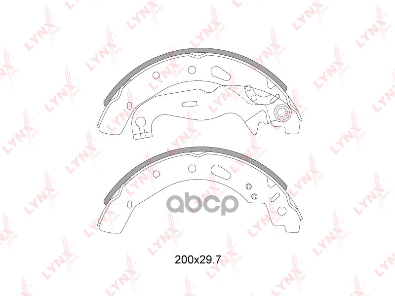 Колодки тормозные задние FORD Fiesta VI 1.0-1.6D 10>  MAZDA 2(DE) 1.3-1.6D 07-15 LYNXauto арт. bs-3007