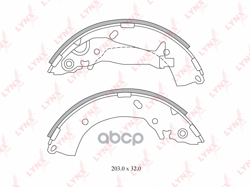 Колодки тормозные задние HYUNDAI Getz 1.1-1.6 02-09 LYNXauto арт. bs-3600